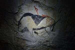 Prehistoric cave painting in Grotte de Sabart, France (Item No. 10.01.01.13) believed to be between 11,000 and 17,000 years old.