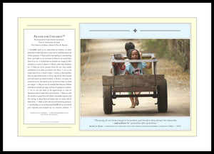 01.01.01.12 — Prayer for Children™ — Version M — PhotoPoster™ + Quotation