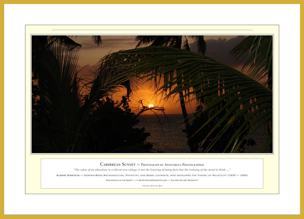 02.01.01.39.A — Landscapes — Caribbean Sunset — PhotoPrint™