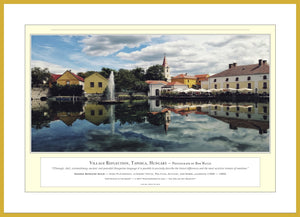 02.01.01.43.A — Landscapes — Village Reflection, Tapoica, Hungary — PhotoPrint™