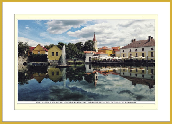 02.01.01.43.B — Landscapes — Village Reflection, Tapoica, Hungary — SoloPhoto™