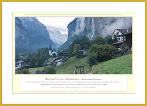 02.01.01.52.A — Landscapes — Mountain Village in Switzerland — PhotoPrint™