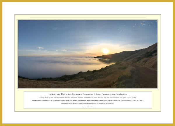 02.01.01.53.A — Landscapes — Sunset on Catalina Island — PhotoPrint™