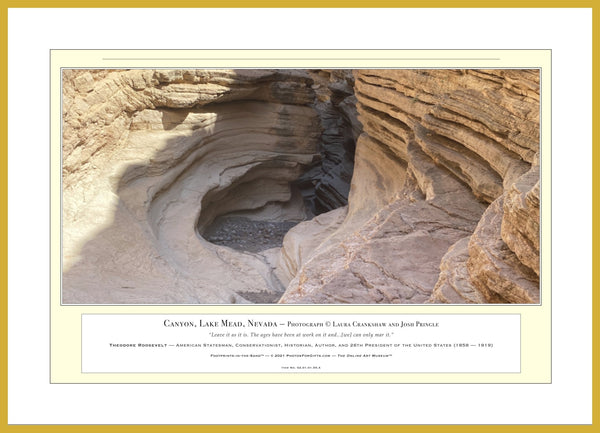 02.01.01.55.A — Landscapes — Canyon, Lake Mead, Nevada — PhotoPrint™