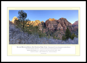 02.01.01.59.A — Landscapes — Rugged Mountain Range, Zion National Park, Utah — PhotoPrint™