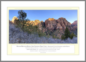 02.01.01.59.A — Landscapes — Rugged Mountain Range, Zion National Park, Utah — PhotoPrint™