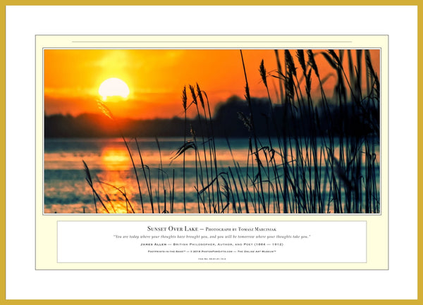 03.01.01.10.A — Water Scenes — Sunset Over Lake — PhotoPrint™