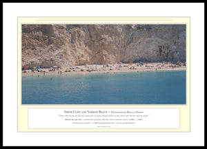 03.01.01.13.A — Water Scenes — Sheer Cliff and Narrow Beach — PhotoPrint™