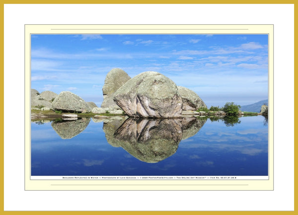 03.01.01.26.B — Water Scenes — Boulders Reflected in Water — SoloPhoto™