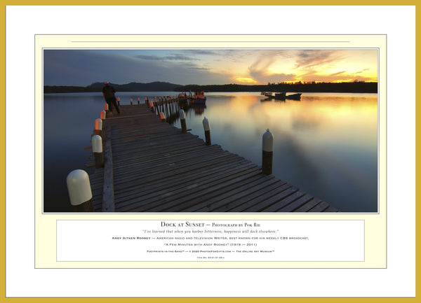 03.01.01.29.A — Water Scenes — Dock at Sunset — PhotoPrint™