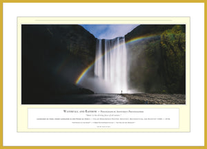 03.01.01.32.A — Water Scenes — Waterfall and Rainbow — PhotoPrint™