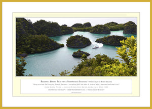 03.01.01.37.A — Water Scenes — Boating Among Beautiful Indonesian Islands — PhotoPrint™