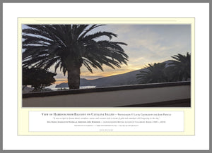 03.01.01.40.A — Water Scenes — View of Harbour from Balcony on Catalina Island — PhotoPrint™