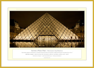 05.01.01.07.A — Buildings and Monuments — Louvre at Night, Paris — PhotoPrint™