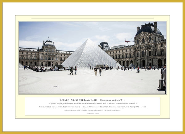 05.01.01.08.A — Buildings and Monuments — Louvre During the Day, Paris — PhotoPrint™