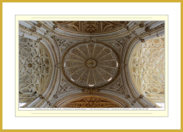 05.01.01.14.B — Buildings and Monuments — Cathedral Ceiling, Cardoba, Spain — SoloPhoto™