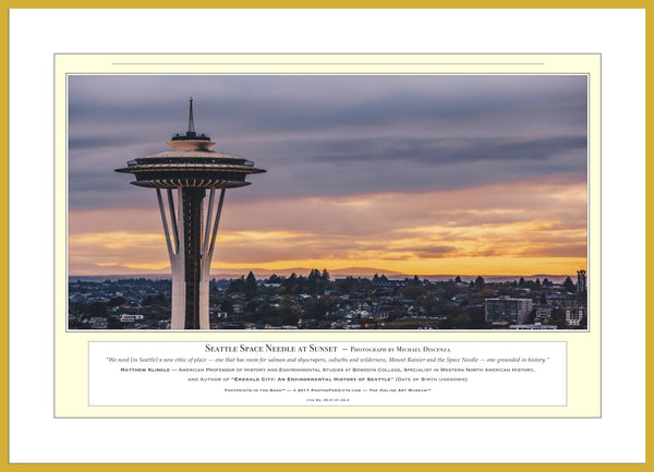 05.01.01.24.A — Buildings and Monuments — Seattle Space Needle at Sunset — PhotoPrint™