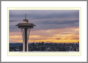 05.01.01.24.B — Buildings and Monuments — Seattle Space Needle at Sunset — SoloPhoto™