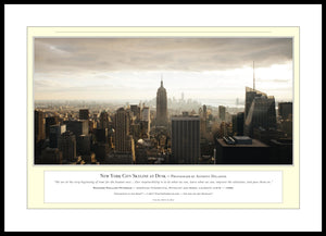 05.01.01.25.A — Buildings and Monuments — New York City Skyline at Dusk — PhotoPrint™