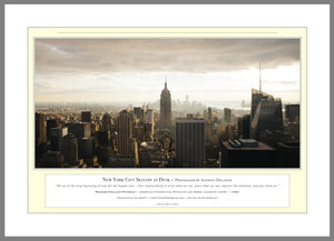 05.01.01.25.A — Buildings and Monuments — New York City Skyline at Dusk — PhotoPrint™