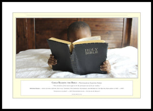 08.01.01.15.A — People — Child Reading the Bible — PhotoPrint™