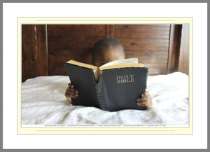 08.01.01.15.B — People — Child Reading the Bible — SoloPhoto™