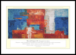 09.01.01.09.A — Abstract Art — Blue and Orange in Oil — PhotoPrint™