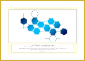 09.01.01.12.A — Abstract Art — Blue Hexagons — PhotoPrint™