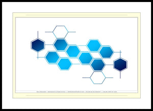 09.01.01.12.B — Abstract Art — Blue Hexagons — SoloPhoto™