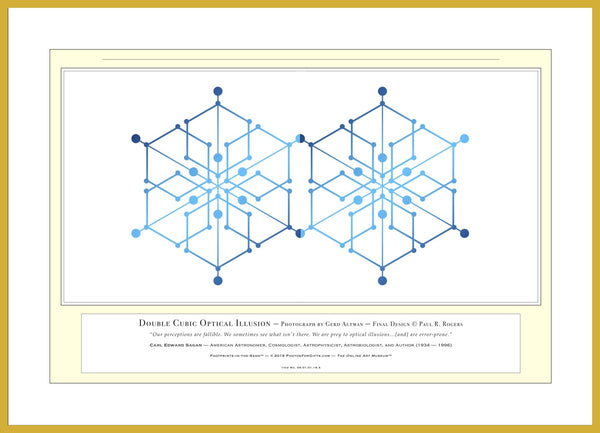 09.01.01.16.A — Abstract Art — Double Cubic Optical Illusion — PhotoPrint™