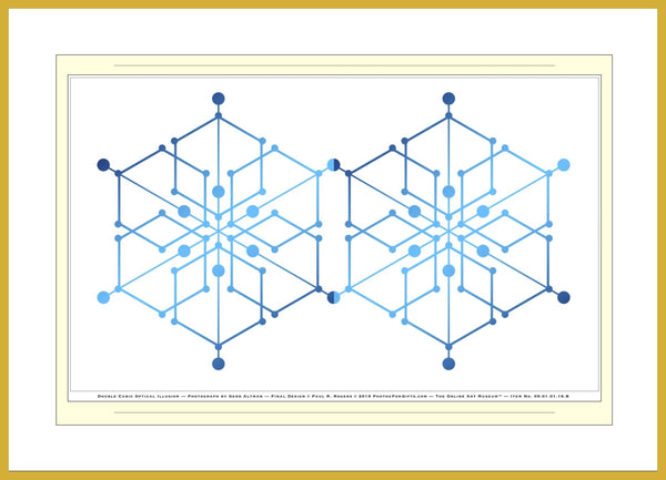 09.01.01.16.B — Abstract Art — Double Cubic Optical Illusion — SoloPhoto™