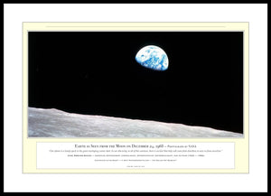 10.01.01.10.A — Unusual Scenes — Earth as Seen from the Moon on December 24, 1968 — PhotoPrint™