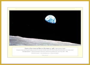 10.01.01.10.A — Unusual Scenes — Earth as Seen from the Moon on December 24, 1968 — PhotoPrint™