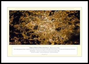 10.01.01.11.A — Unusual Scenes — Paris at Night as seen from Space — PhotoPrint™