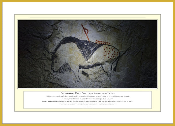 10.01.01.13.A — Unusual Scenes — Prehistoric Cave Painting — PhotoPrint™