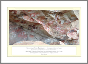 10.01.01.14.A — Unusual Scenes — Prehistoric Cave Handprints — PhotoPrint™