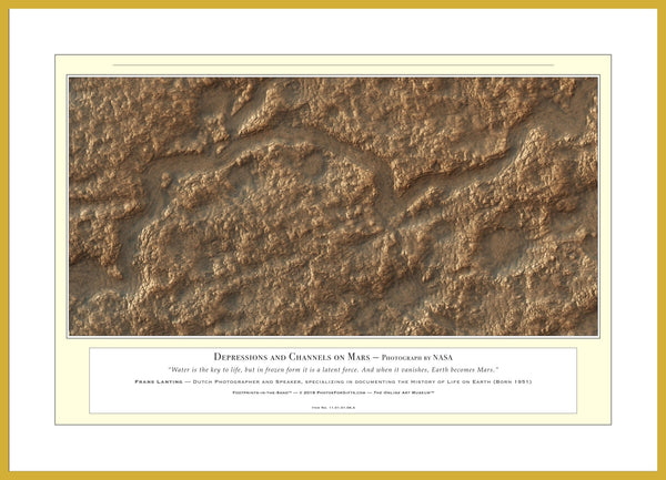 11.01.01.06.A — Unusual Scenes — Depressions and Channels on Mars — PhotoPrint™