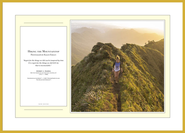 12.01.01.02 — PhotoPosters™ — Hiking the Mountaintop — PhotoPoster™