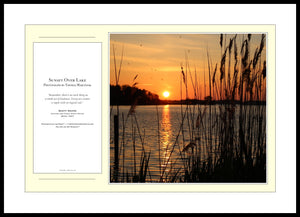 12.01.01.12 — PhotoPosters™ — Sunset Over Lake — PhotoPoster™