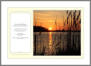 12.01.01.12 — PhotoPosters™ — Sunset Over Lake — PhotoPoster™