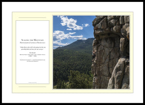 12.01.01.22 — PhotoPosters™ — Scaling the Mountain — PhotoPoster™