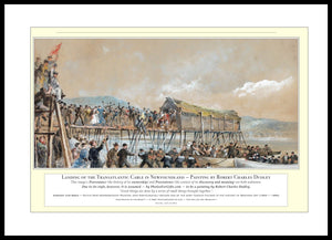 14.01.01.09.A — Metropolitan Artworks — Landing of the Transatlantic Cable in Newfoundland — PhotoPrint™