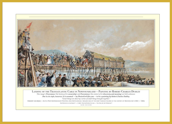 14.01.01.09.A — Metropolitan Artworks — Landing of the Transatlantic Cable in Newfoundland — PhotoPrint™