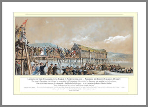 14.01.01.09.A — Metropolitan Artworks — Landing of the Transatlantic Cable in Newfoundland — PhotoPrint™