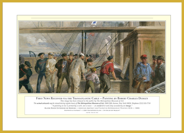 14.01.01.10.A — Metropolitan Artworks — First News Received via the Transatlantic Cable — PhotoPrint™