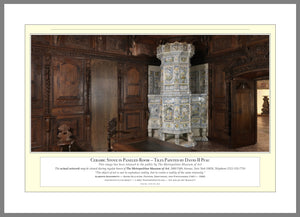 14.01.01.13.A — Metropolitan Artworks — Ceramic Stove in Paneled Room — PhotoPrint™